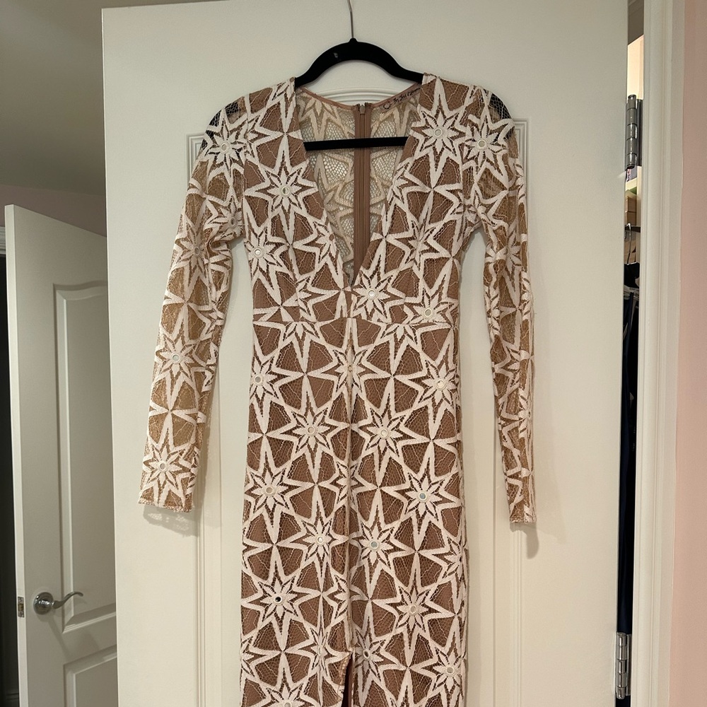 For Love & Lemons white lace dress